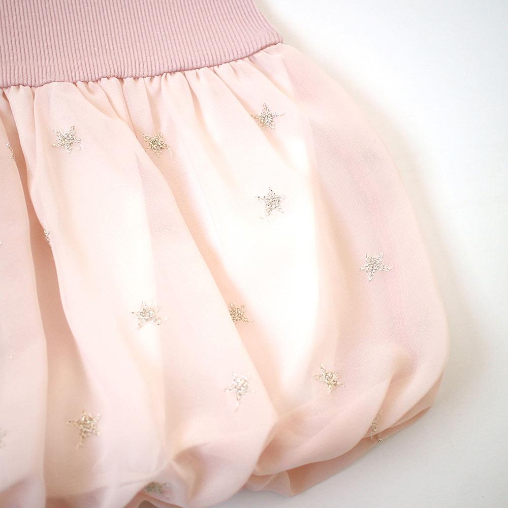 10mois (Dimowa) Star Chiffon Balloon One Piece Pink | Little Baby.