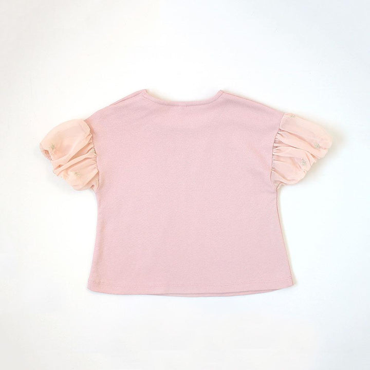10mois (Dimowa) Star Chiffon Puff T-shirt Pink | Little Baby.