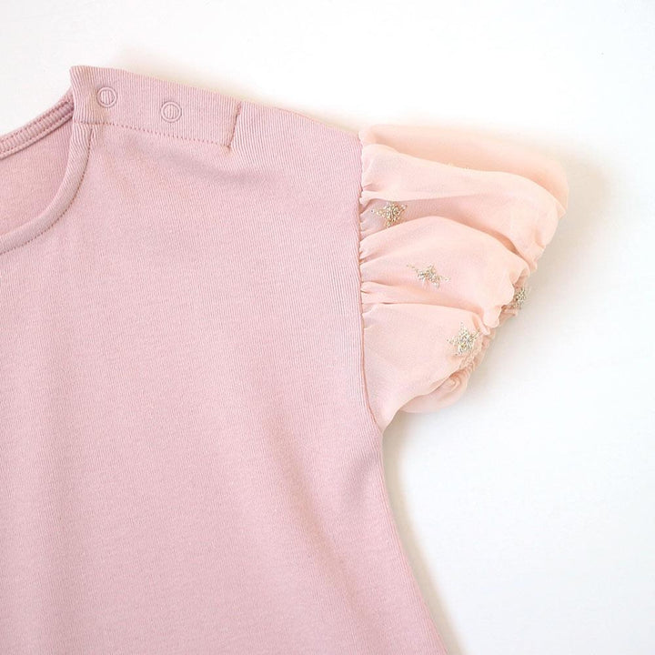 10mois (Dimowa) Star Chiffon Puff T-shirt Pink | Little Baby.