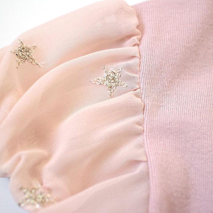 10mois (Dimowa) Star Chiffon Puff T-shirt Pink | Little Baby.