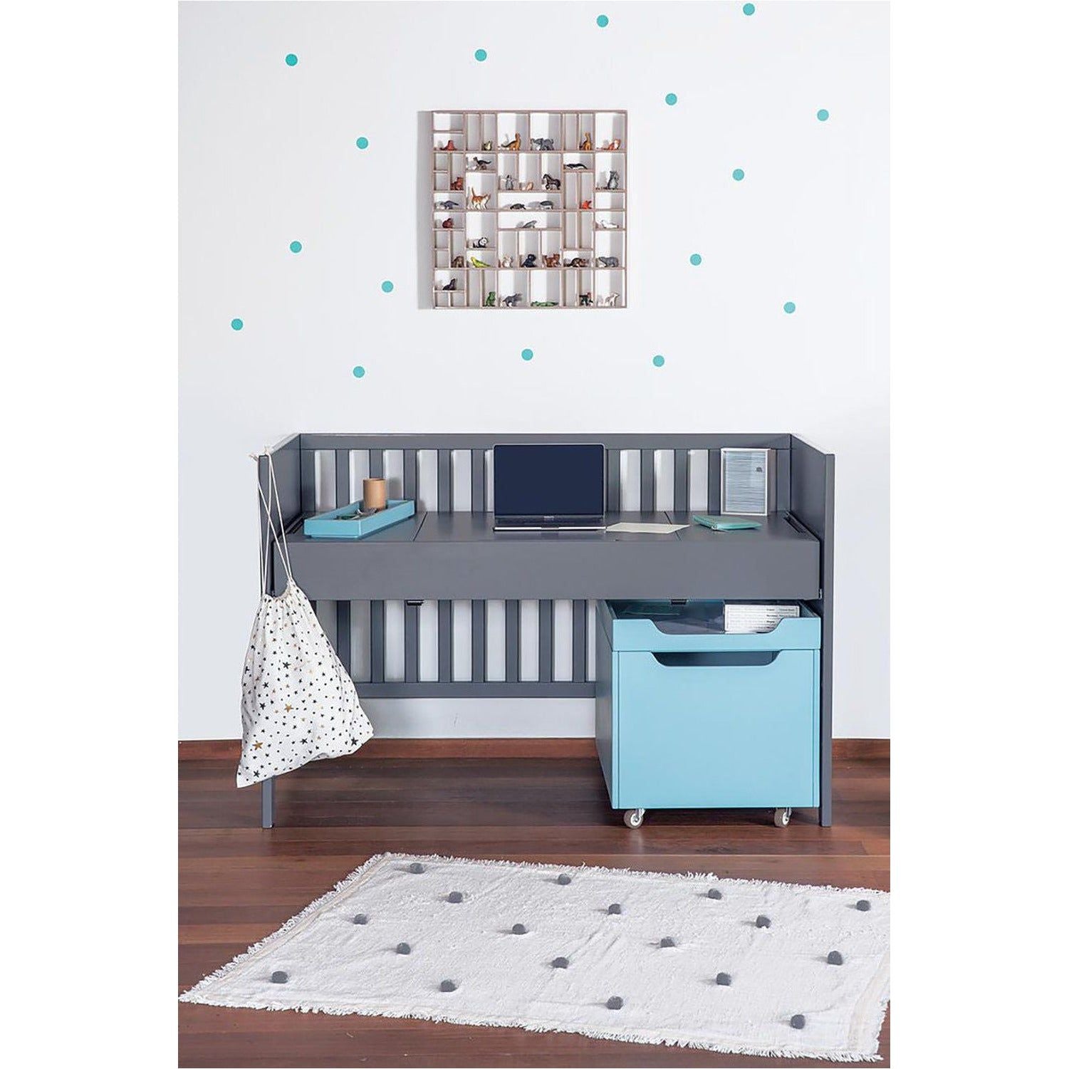 THEO Bed Lili 60 x 120 cm Multi Evolutif x 4 - Neige | Little Baby.