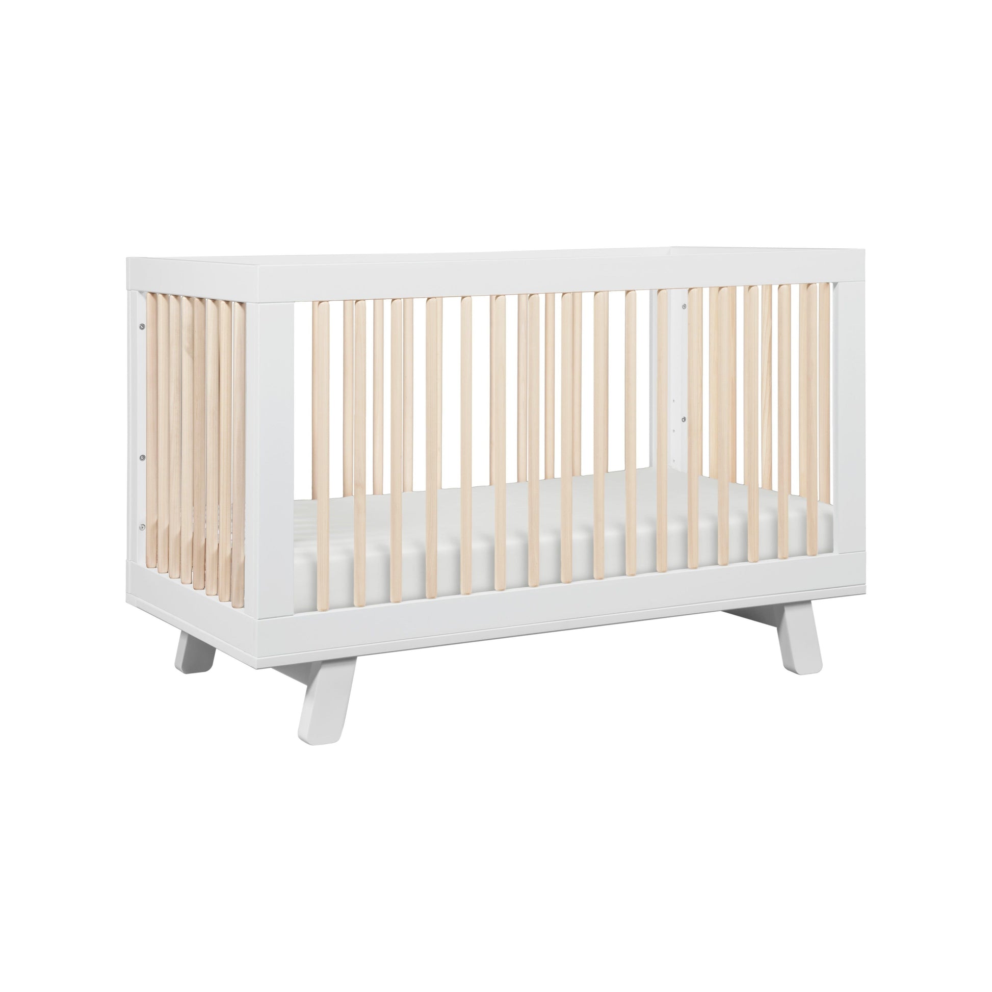 Babyletto Hudson 3-in-1 Convertible Crib with Toddler Bed Conversion Kit (White/Washed) - [Pre-Order ETA end July 2021] | Little Baby.