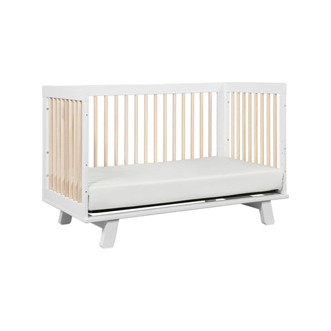 Babyletto Hudson 3-in-1 Convertible Crib with Toddler Bed Conversion Kit (White/Washed) - [Pre-Order ETA end July 2021] | Little Baby.