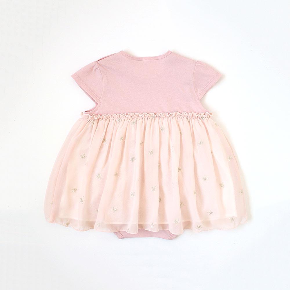 10mois (Dimowa) Star Chiffon Layered Body Pink | Little Baby.