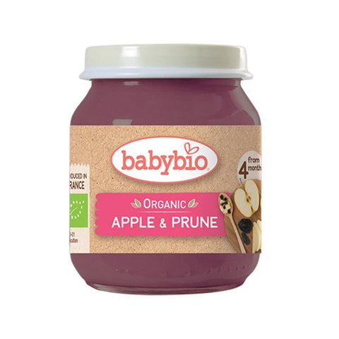 Babybio Organic Apple & Prune, 130 g | Little Baby.