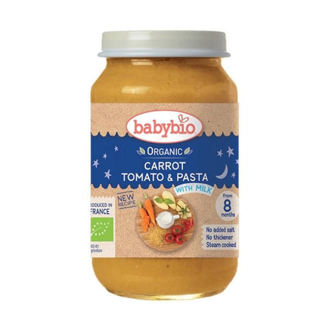 Babybio Organic Carrot, Tomato & Pasta (8 mos.), 200 g | Little Baby.