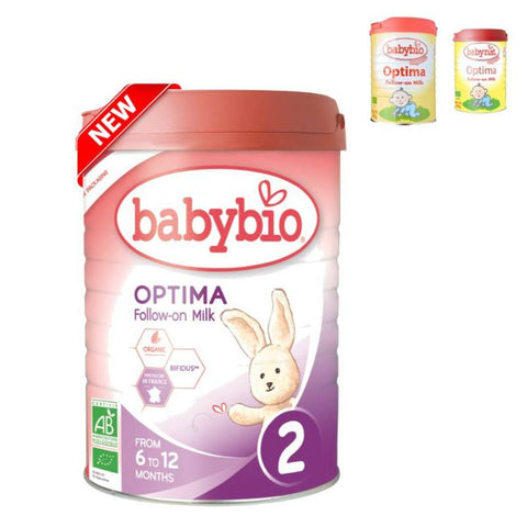 Babybio Organic Optima Follow-On Milk (6 mos. onwards), 900 g | Little Baby.