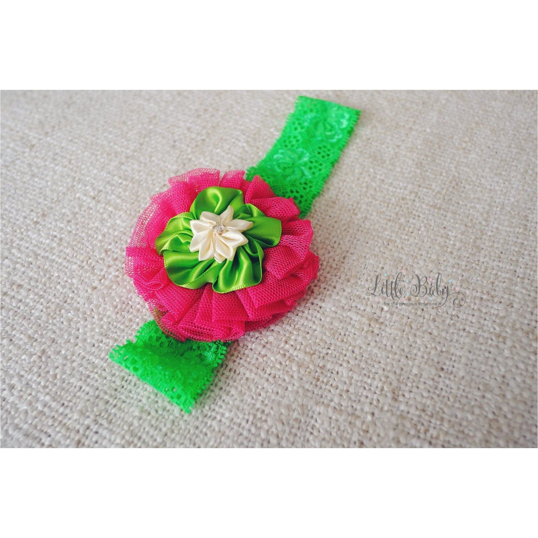 Little Em's Headband A1 - Green | Little Baby.