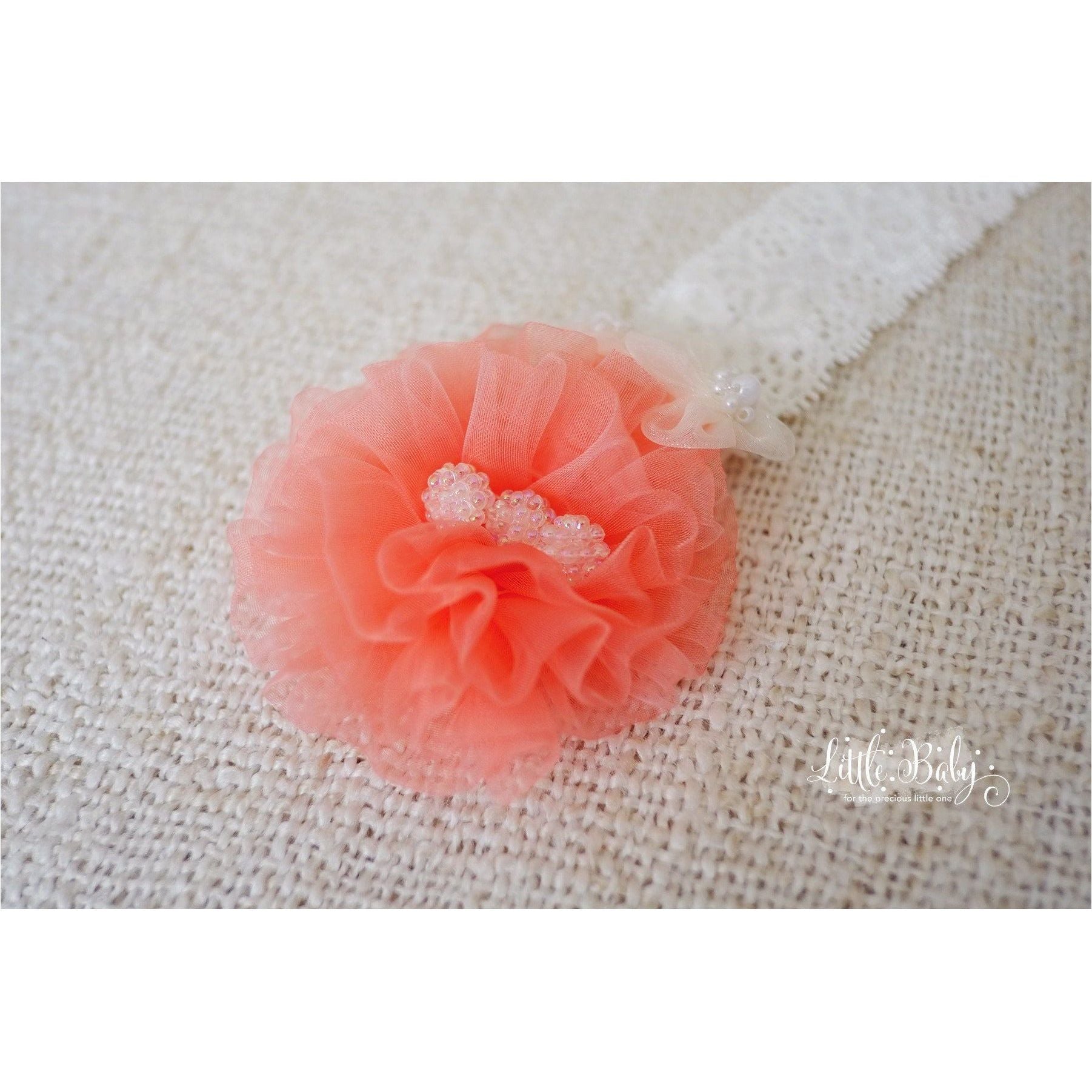 Little Em's Headband A61 White | Little Baby.