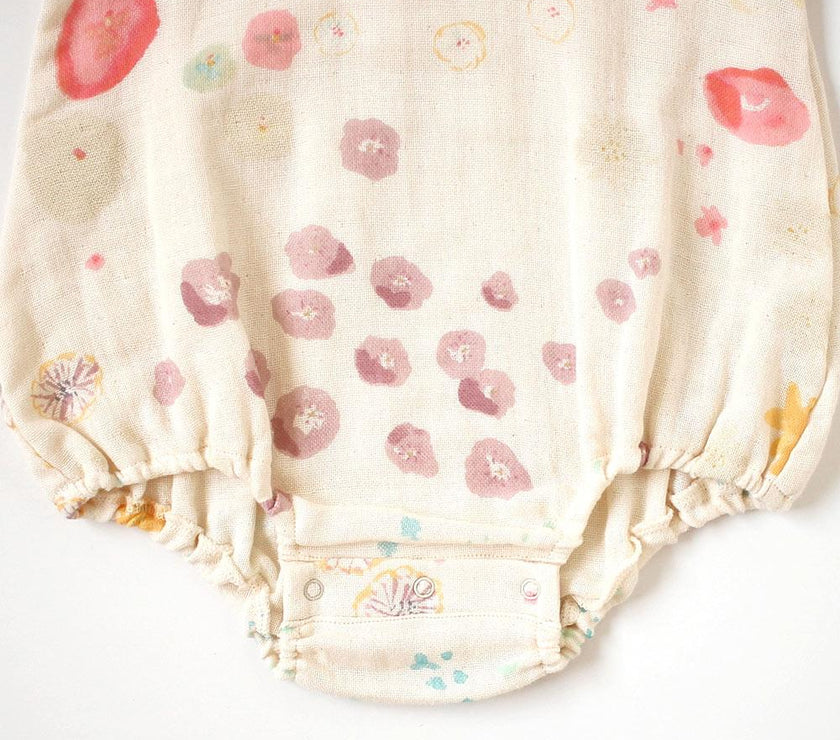 NAOMI ITO Waka Gauze Sleeveless Rompers Amezaik | Little Baby.