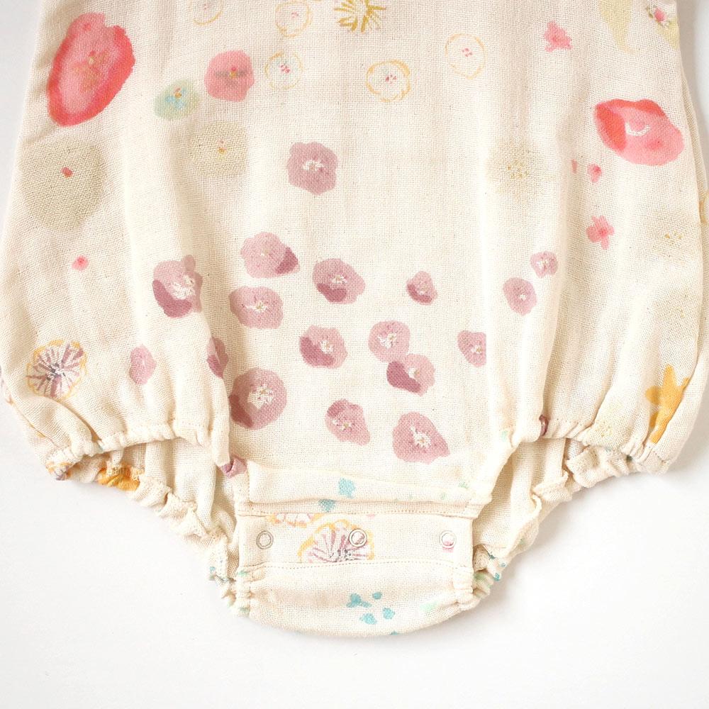 NAOMI ITO Waka Gauze Sleeveless Rompers Amezaik | Little Baby.