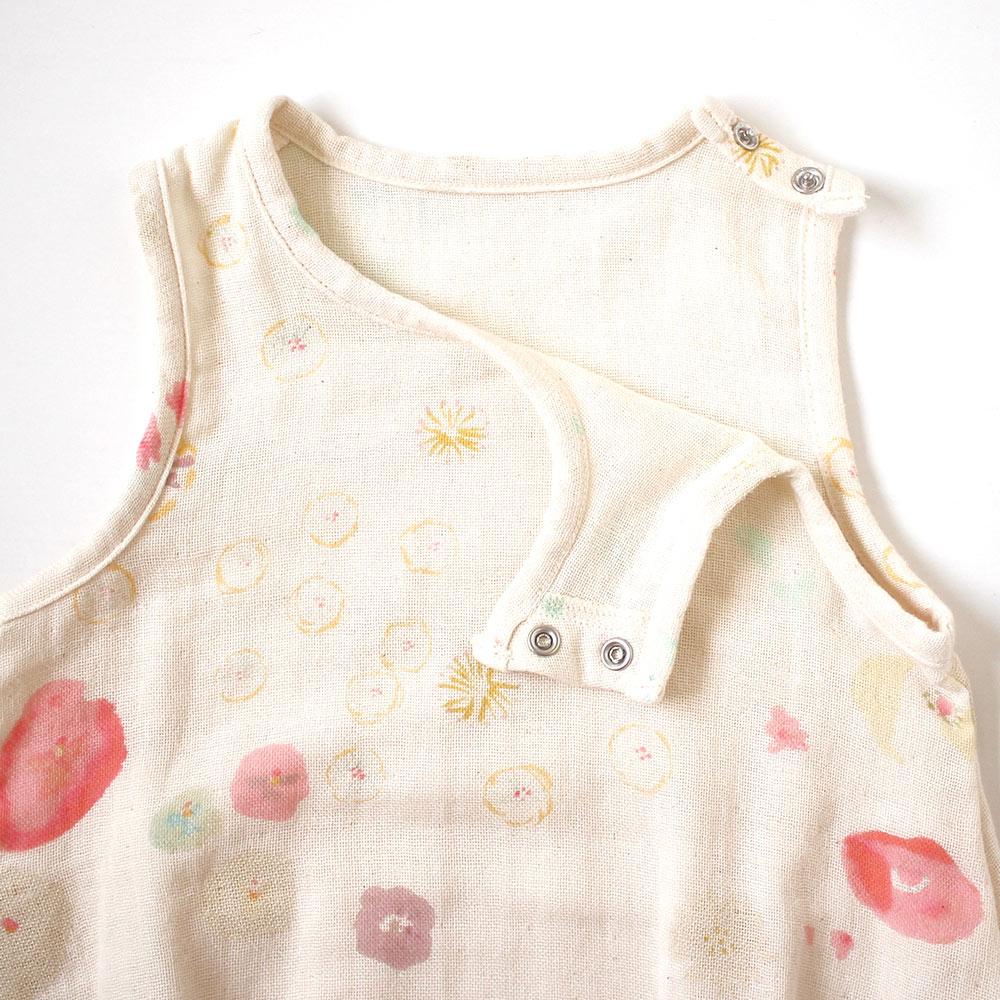 NAOMI ITO Waka Gauze Sleeveless Rompers Amezaik | Little Baby.