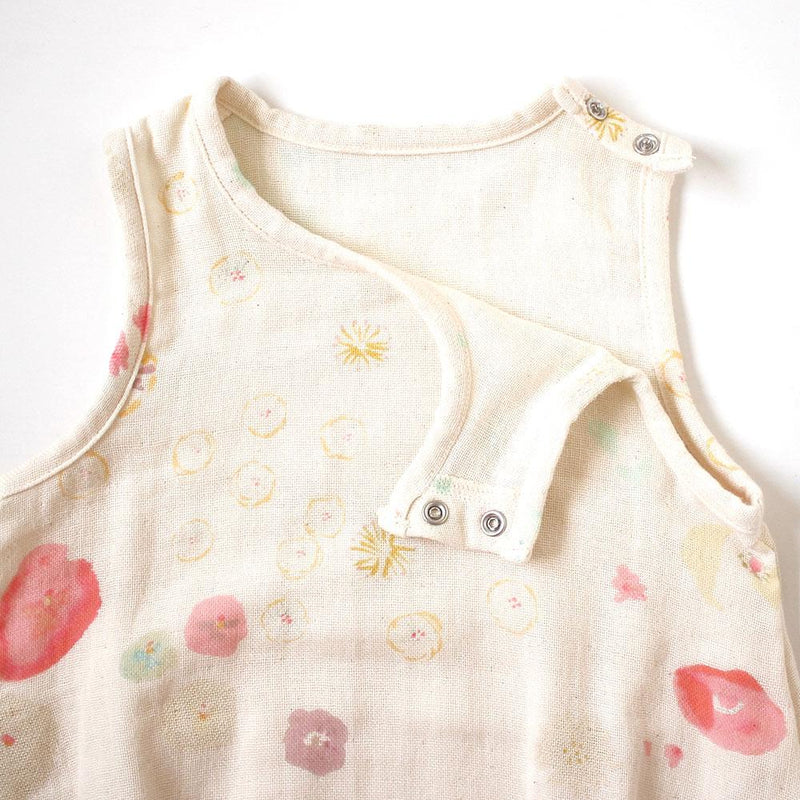 NAOMI ITO Waka Gauze Sleeveless Rompers Amezaik | Little Baby.