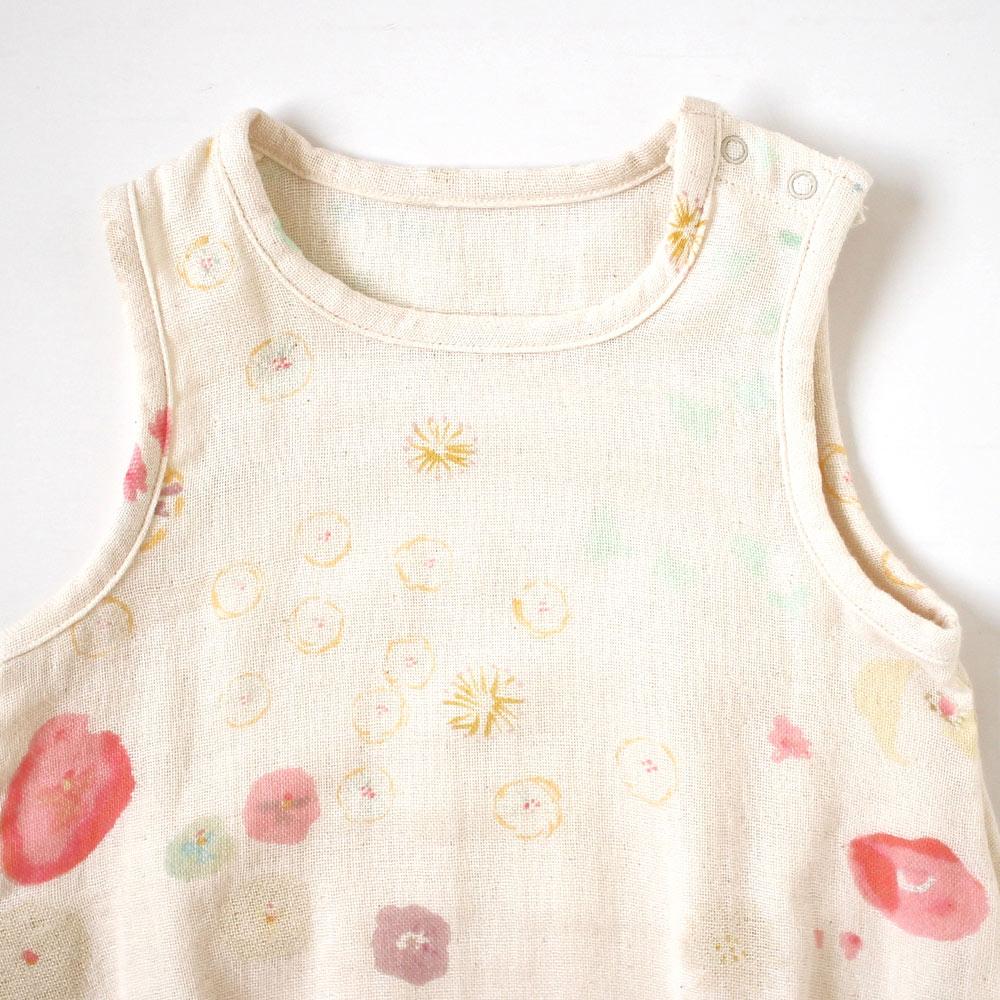 NAOMI ITO Waka Gauze Sleeveless Rompers Amezaik | Little Baby.