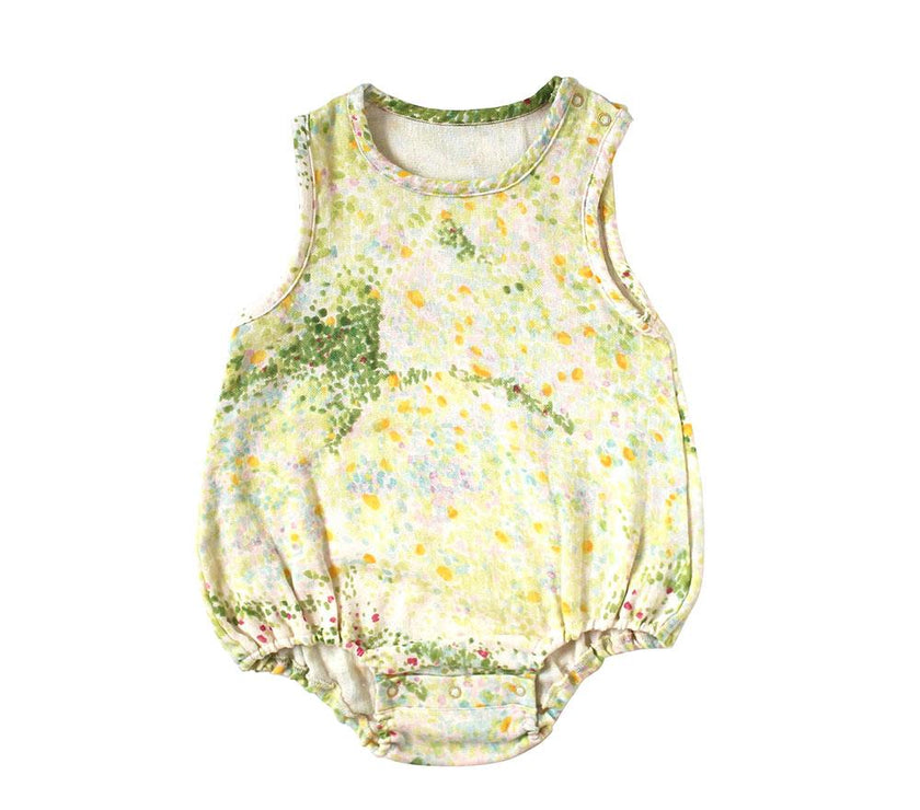 NAOMI ITO Waka Gauze Sleeveless Rompers Ibuki | Little Baby.