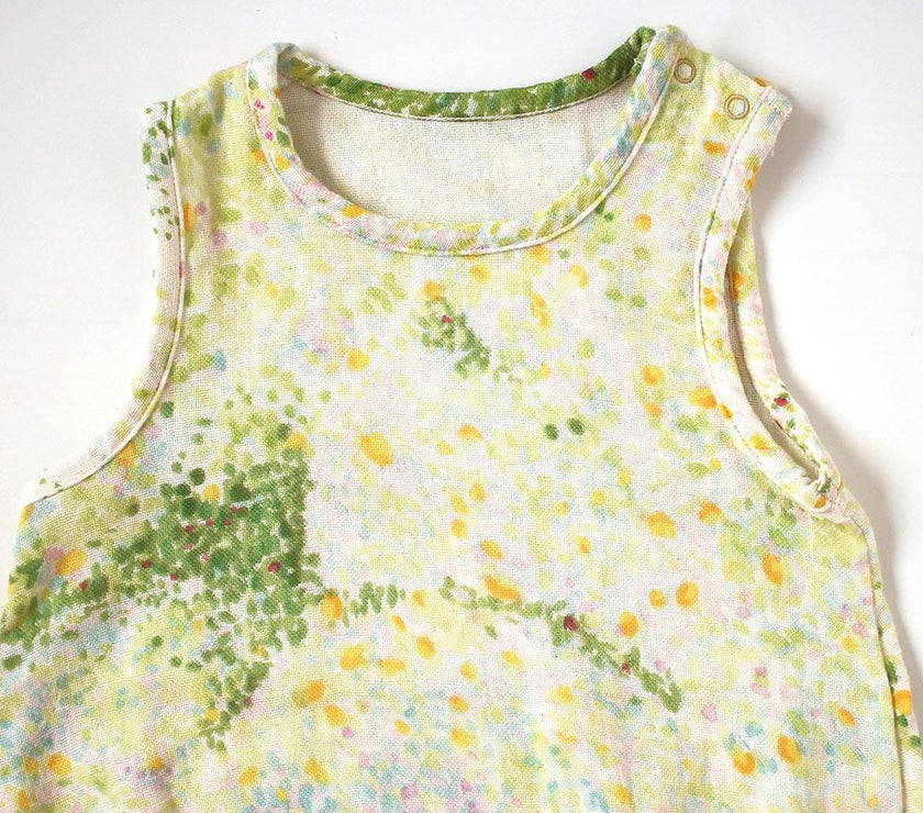 NAOMI ITO Waka Gauze Sleeveless Rompers Ibuki | Little Baby.
