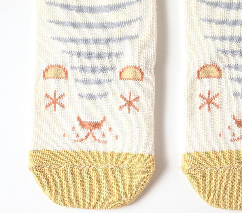 Hoppetta Animal Socks 9 to 11 cm - Yellow | Little Baby.