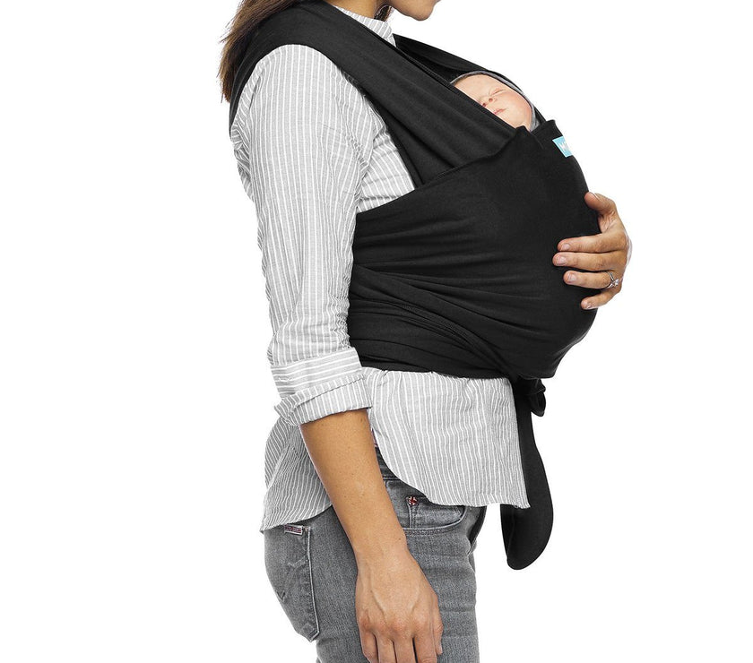 MOBY Wrap Classic 100% Cotton - Black | Little Baby.