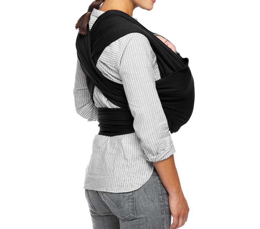 MOBY Wrap Classic 100% Cotton - Black | Little Baby.