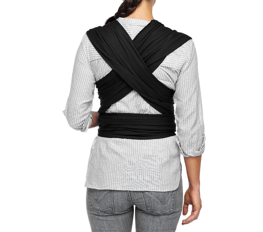 MOBY Wrap Classic 100% Cotton - Black | Little Baby.