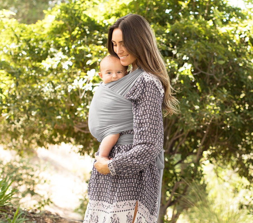 MOBY Classic Wrap - Gray | Little Baby.