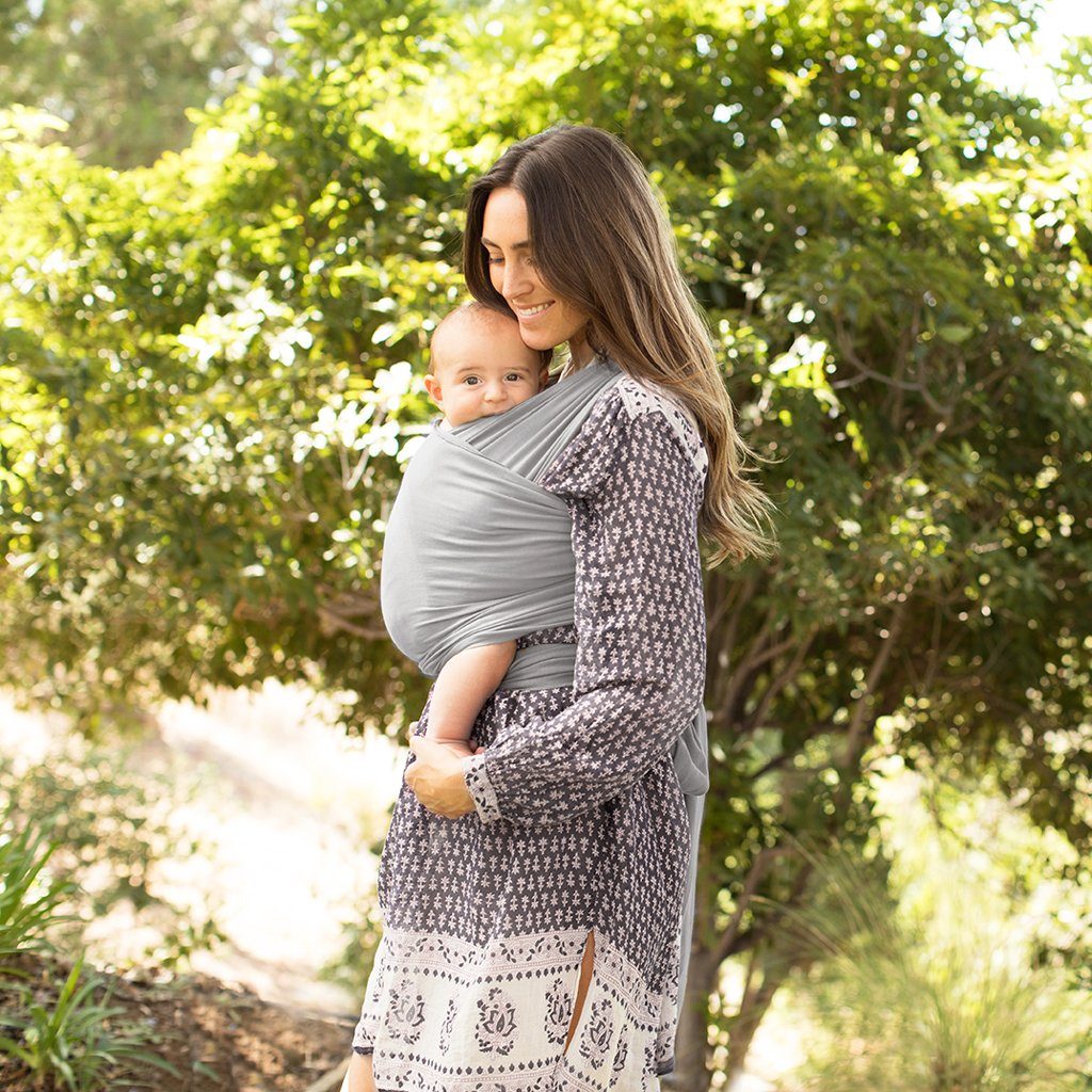 MOBY Classic Wrap - Gray | Little Baby.