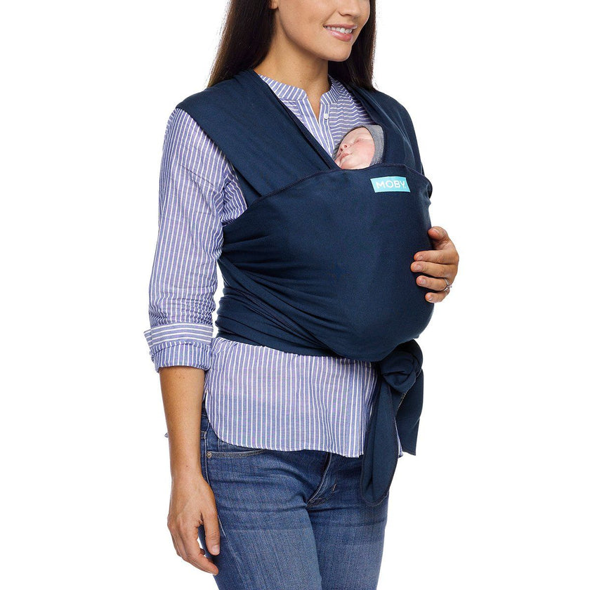 MOBY Wrap Classic 100% Cotton - Midnight | Little Baby.
