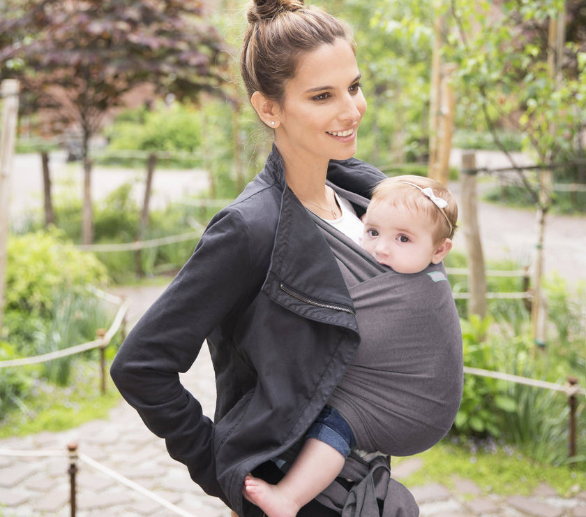 MOBY Wrap Classic 100% Cotton - Slate | Little Baby.