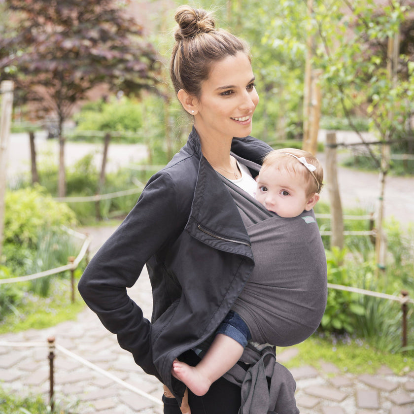 MOBY Wrap Classic 100% Cotton - Slate | Little Baby.