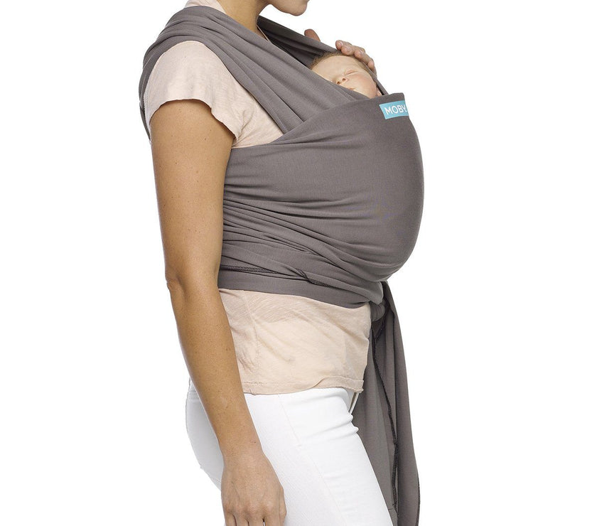 MOBY Wrap Classic 100% Cotton - Slate | Little Baby.