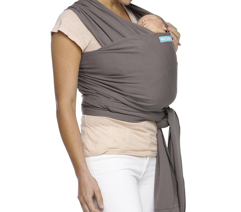 MOBY Wrap Classic 100% Cotton - Slate | Little Baby.
