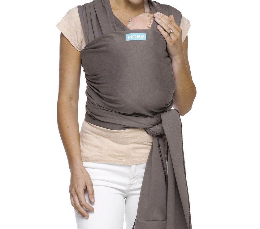 MOBY Wrap Classic 100% Cotton - Slate | Little Baby.