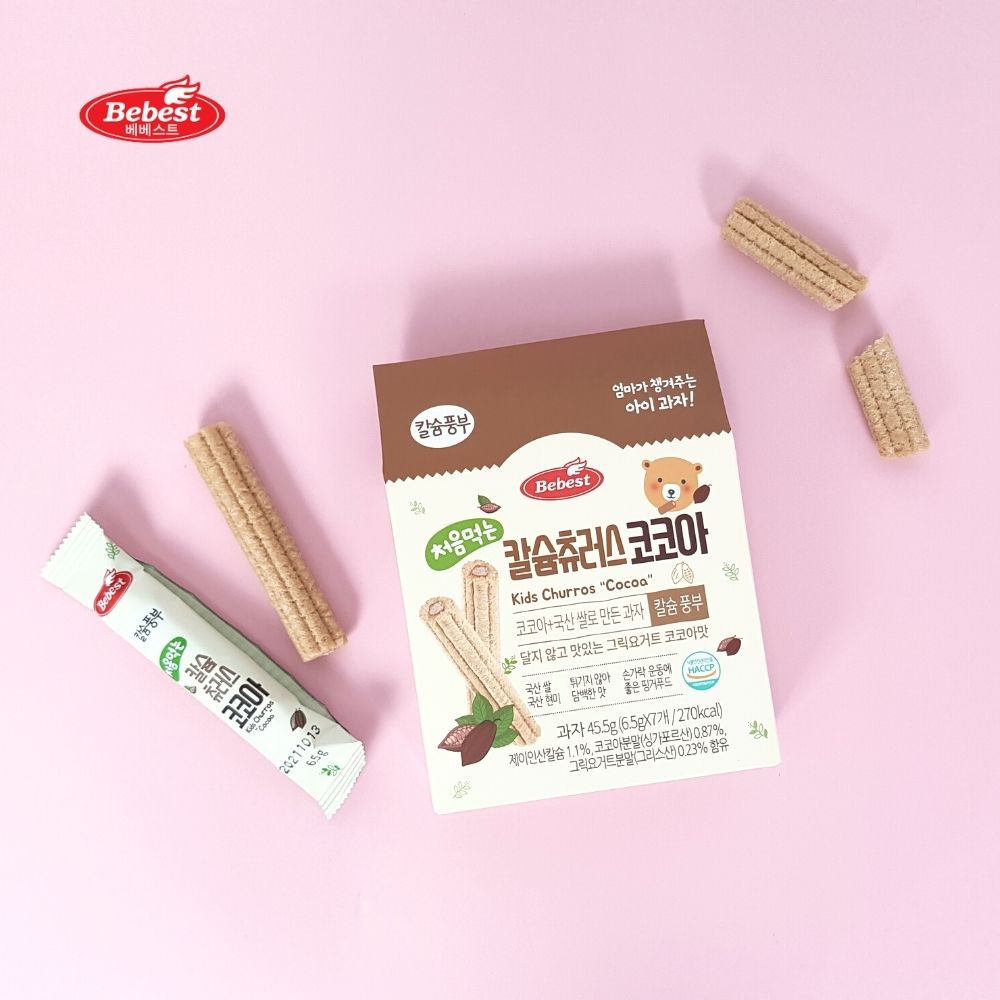 Bebest Kids Calcium Churros - Choco (6.5g x 7ea)