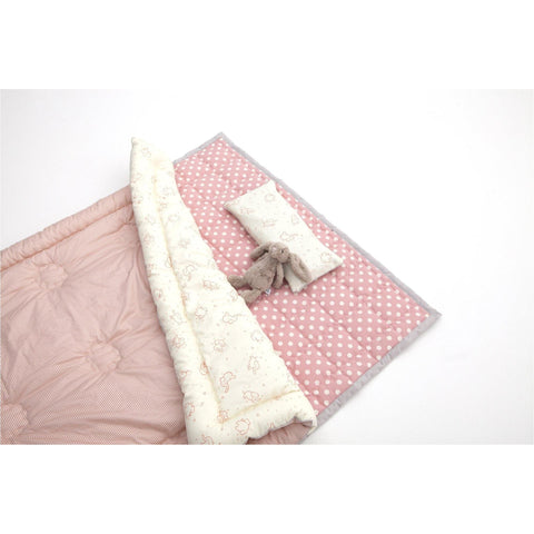 LOLBaby 100% Premium Cotton Bedding Set - Elephant Pink | Little Baby.