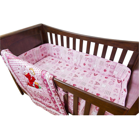 Sesame 3 PC Crib Set - ABC Pink | Little Baby.