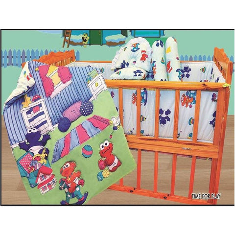 Sesame 3 PC Crib Set - Time for Play | Little Baby.