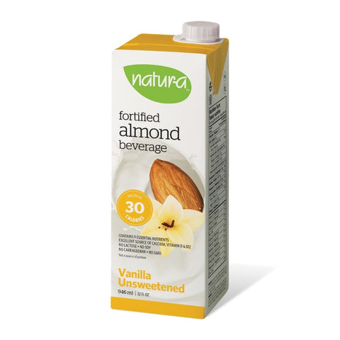 Natur-a Enriched Almond Beverage - Vanilla Unsweetened, 946 ml. | Little Baby.