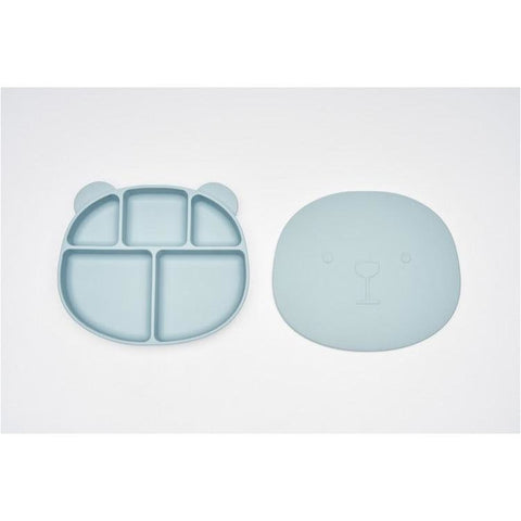 Poled Kid Silicone Suction Food Tray with Lid | Little Baby.