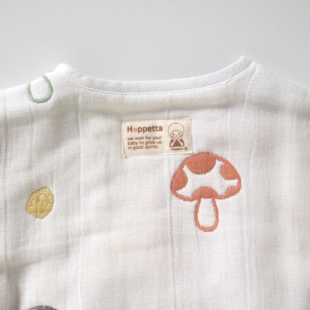 Hoppetta Champignon Fukufuku 6-Gauze Night Robe | Little Baby.