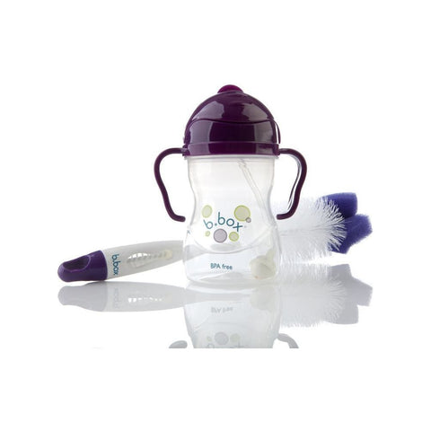 B.Box 2-in-1 Bottle and Teat cleaner (Plum) | Little Baby.