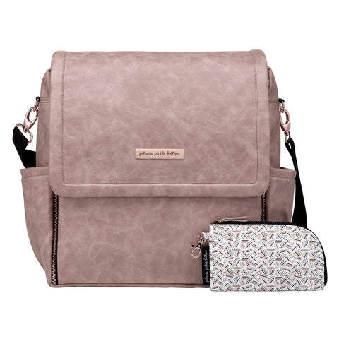 Petunia Pickle Bottom Boxy Backpack: Dusty Rose Matte Leatherette