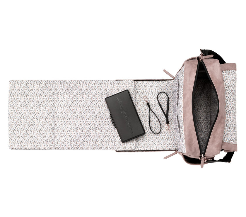 Petunia Pickle Bottom Boxy Backpack: Dusty Rose Matte Leatherette