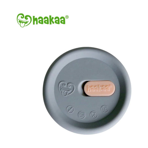 Haakaa Silicone Breast Pump Cap - Grey | Little Baby.