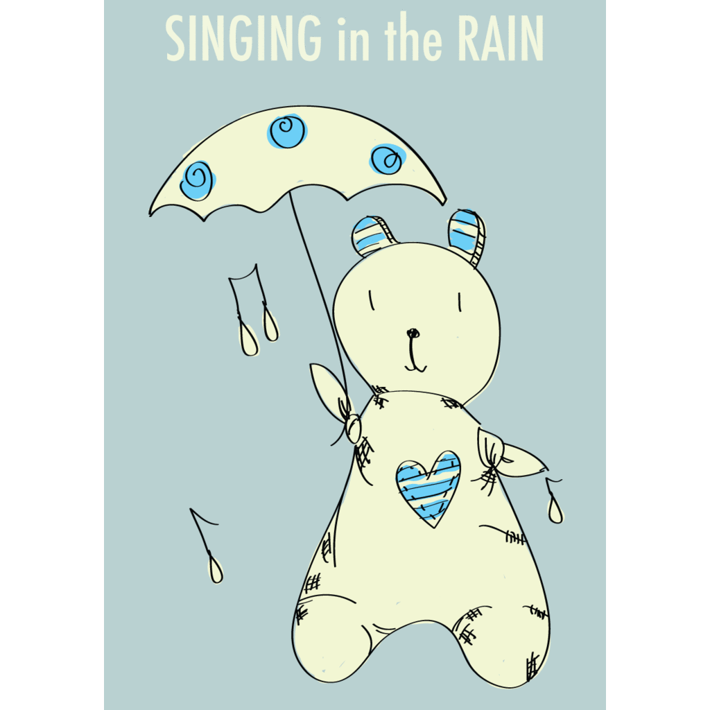 Singing in the Rain Art Print (Register Of Interest) | Little Baby.