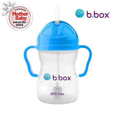 HOTUT Silicone Baby Straw Cup, 210ml/7oz Silicone Training Cup & Straw,Blue Sippy  Cup, Spill Proof Glass Cups for Toddlers