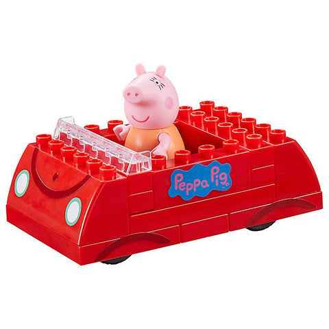 Peppa pig lego house top construction sets with water slide
