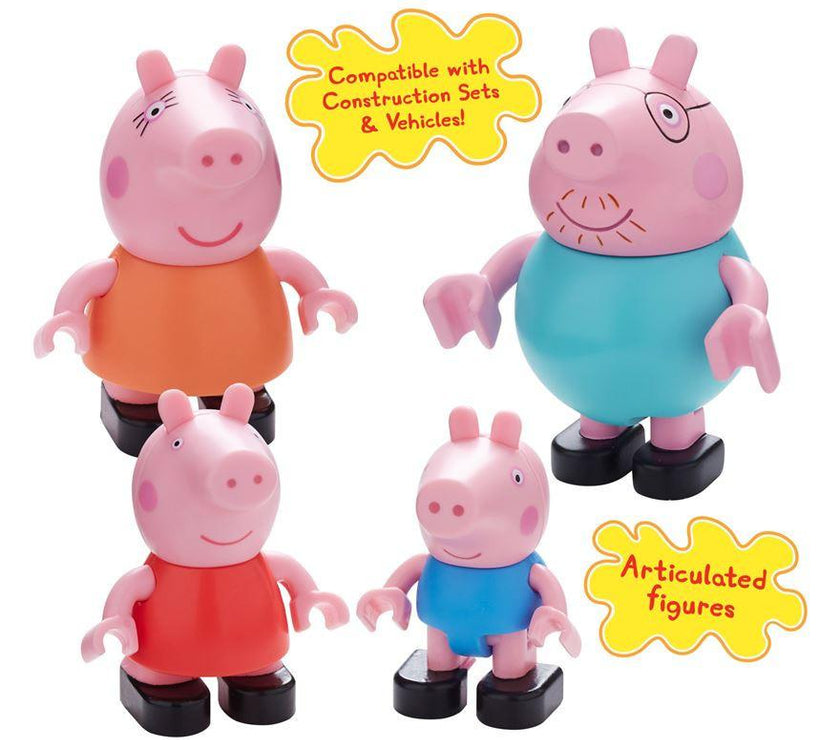 PEPPA PIG - Family Construction Figure Pack | Little Baby.
