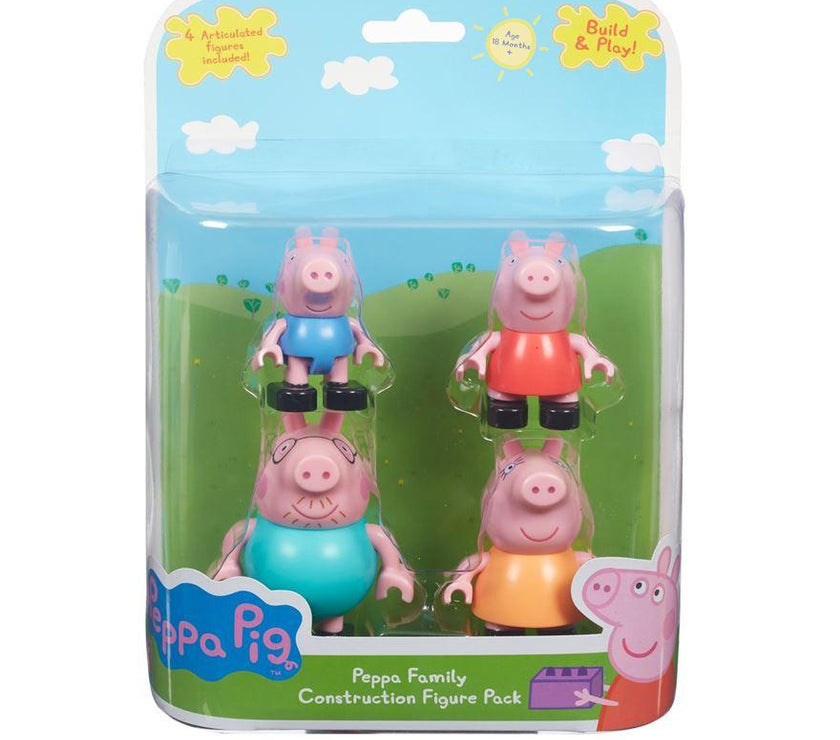 PEPPA PIG - Family Construction Figure Pack | Little Baby.
