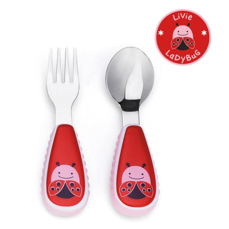 Skip Hop Zootensils Fork & Spoon - Ladybug | Little Baby.