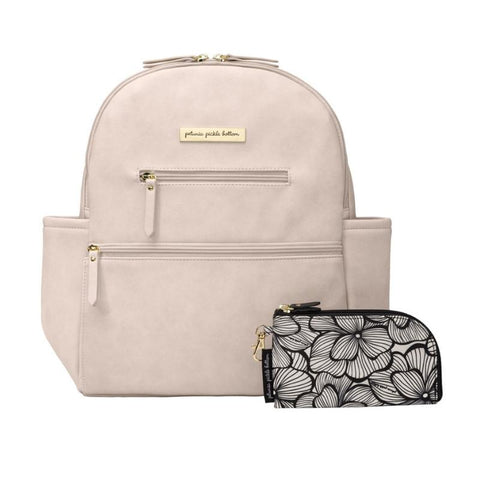 Petunia Pickle Bottom Ace Backpack In Ivory Leatherette | Little Baby.